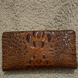 Brahmin Skyler Brown Leather Wallet/Wristlet